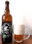 Nachmelena opice - Citra Smash Ale 13°, Single hop Ale lahev a sklenice