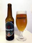 Karpat lager premium 12°,  lahev a sklenice