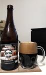 Brewteam - Oak American Stout 16°,  lahev a sklenice